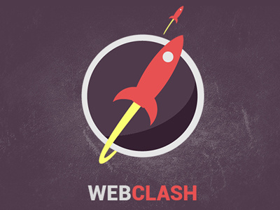webclash brand logo rocket