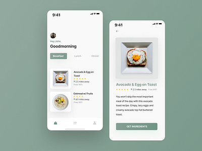 Food App design design icon typography ui ux