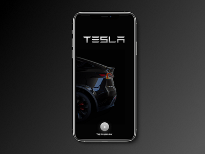 T E S L A app design ui ux