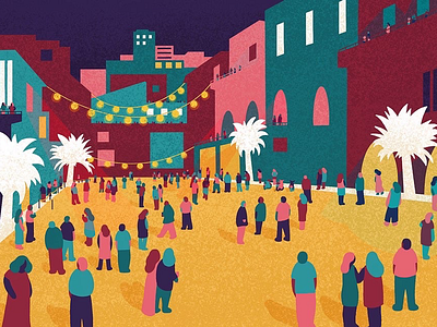 “Ibiza” Night Life fun graphic design illustration illustrator night nightlife postcard postcard design procreate