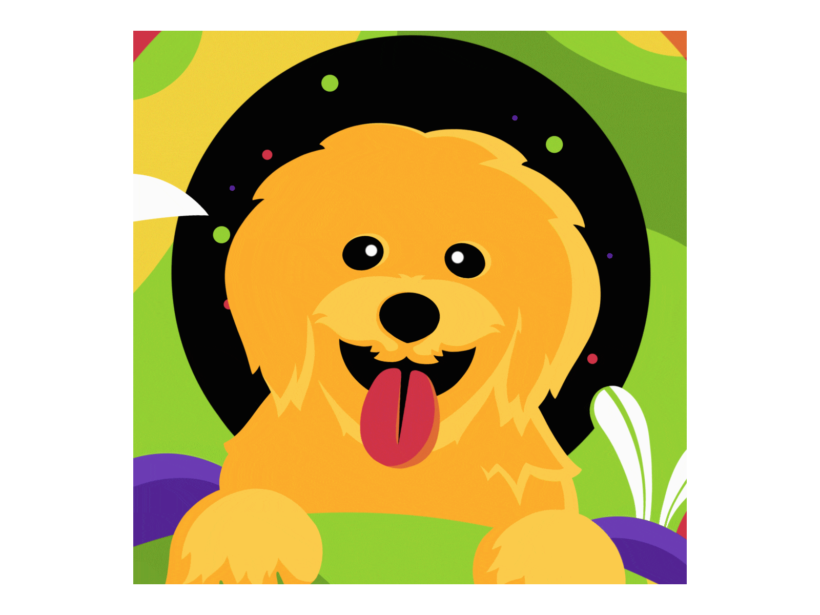 Puppy Animation 2d animation after effects animated gif animation cartoon illustration design digital dog animation dog illustration illustration illustrator procreate puppy puppy animation