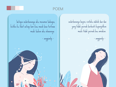 Indonesian Poem Art Illustration