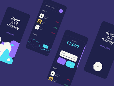 Cost Accounting App app bank app banking design illustration ui ux