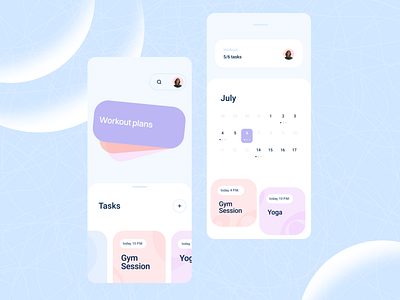 ToDoList - organaize your plans app design minimalism typography ui