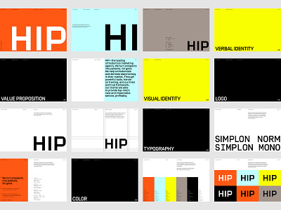 HIP Creative Brand Guidelines agency agency branding branding identity logo rebrand symbol visual identity system