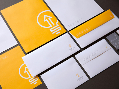 Studer Institute Stationery business card change custom envelope innovation institute letterhead positive stationery studer