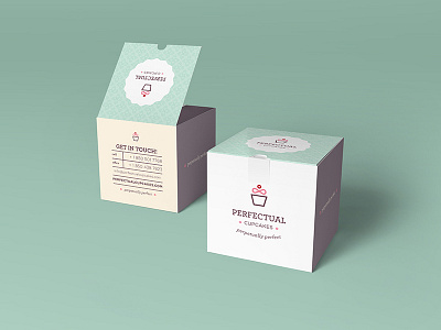 Perfectual Packaging box cupcake faux infinity mockup never ending options perfect perpetual