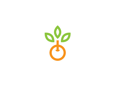 Fresh Squeezed bar branding fresh fruit juice leaf logo straw