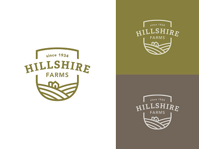 Hillshire Rebrand (for fun) barn branding crest farms for fun hills hillshire logo