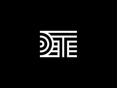 D & T branding complex d flag logo maze t
