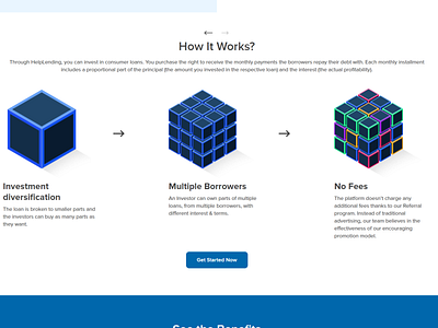 Explaining the logic - Investment Company - Web Design design ui ux website