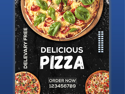 Pizza Instagram Post design adobe illustrator banner ads branding branding design instagram instagram banner instagram post instagram template pizza design pizza menu pizza post design restuarant social media design