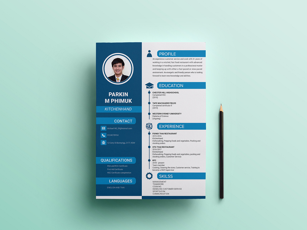 Resume Format For Freshers designs, themes, templates and downloadable ...