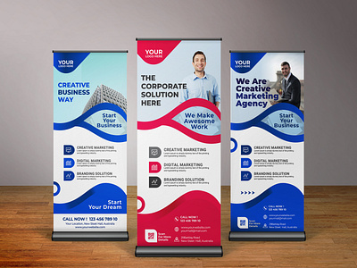 Professional Corporate Roll Up Banner Design 2020