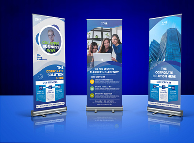 Professional Corporate Roll Up Banner Design 2021 Free download adobe illustrator banner ads banner advertising banner design billboard branding instagram banner roll up roll up banner roll up banner 2021 roll up banner design roll up free download social media design