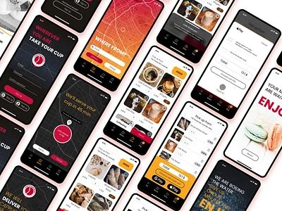 Mobile app for queueless caffee service app app design application application design branding logo mobile app mobile app design mobile ui ui user interface ux ux ui ux design