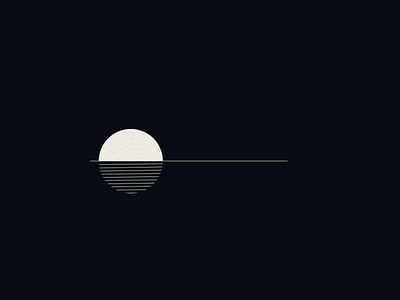 Minimal Sunset design illustration