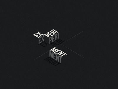 Isometric Text 3d effect text typography