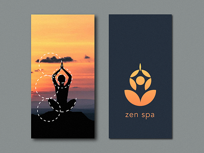 Zen Spa Logo design illustration vector