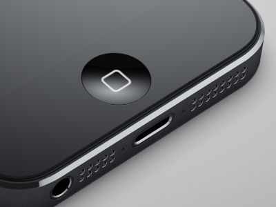 WIP - iPhone 5 3d 5 apple black c4d ios iphone iphone 5 photoshop realistic vray wip