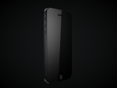 iPhone 5 Final 3d 5 arealights black c4d iphone maxon maybe... modelling photoshop photostudio realistic render template vray