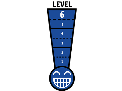LEVEL 6 Thermometer branding design illustration