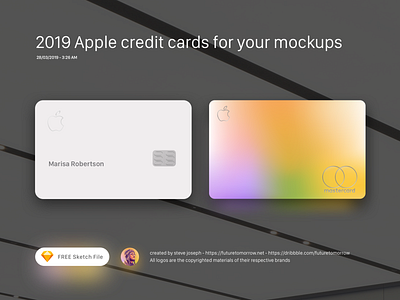 FREE Apple Credit Cards for Sketch