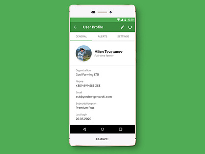 Daily UI - User Profile Android App