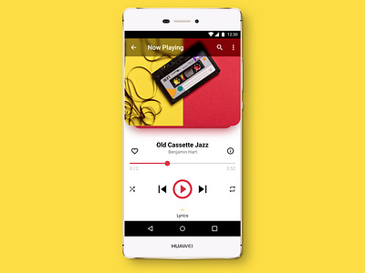 Daily UI - Music Player Mobile App android design app design dailyui mobile app music app music player music player app music player ui