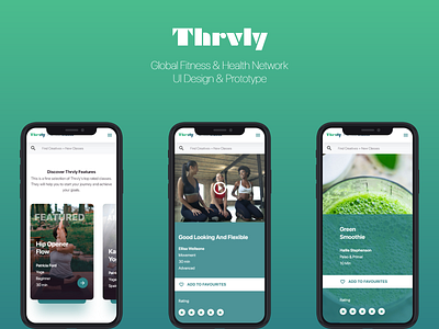 Thrvly - UI Design - smartphone