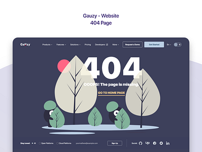 Gauzy Platform - Website - UX/UI Design & Prototype 404 404 error 404 error page 404 page error 404 error page ui ui design uidesign