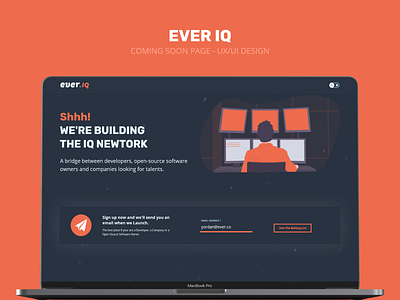 Ever IQ - coming soon page - UX/UI Design