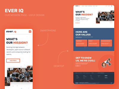 Ever IQ - UX/UI Design - Our Mission Page