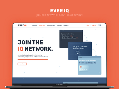 Ever IQ - UX/UI Design - Join The Network Page