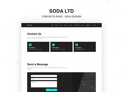 SODA - UX/UI Design - Contacts Page