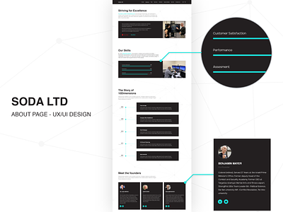 SODA - UX/UI Design - About Us Page design ui ui design uidesign