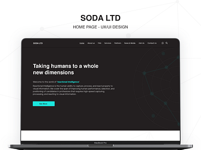 SODA - UX/UI Design - Home Page design ui ui design uidesign