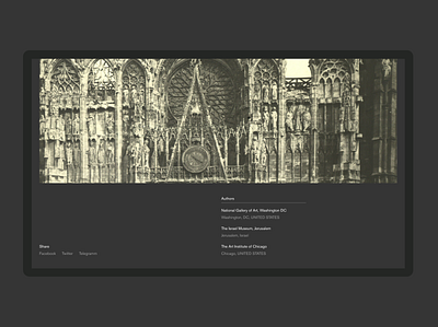 5. Claude Monet black design minimal paint text typography ui ux web website