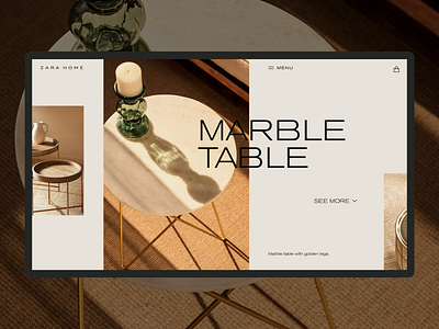 2. TIMELESS design home minimal text typography ui ux webdesign zara