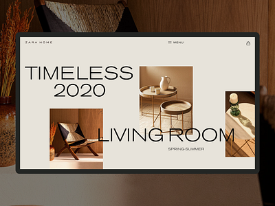 1. TIMELESS design home minimal typography ui ux web zara