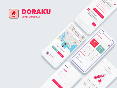DORAKU (Donor Darah Kuy) - UI graphic design ui