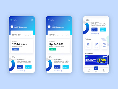 MyXL UI Redesign - UI Challenge app branding ui ux