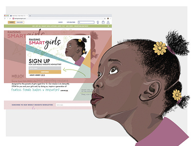 Raising Smart Girls Web & Illustrations