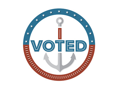 Rhode Island "I Voted" Sticker