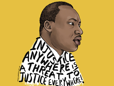 Martin Luther King Quote Illustration graphic design illustration martin luther king mlk mlk portrait mlkday procreate typography vector vector illustration