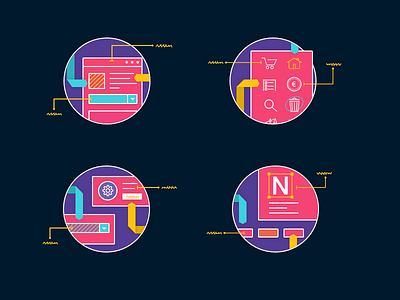 UI Elements Illustrations elements guidelines illustrations style guides ui