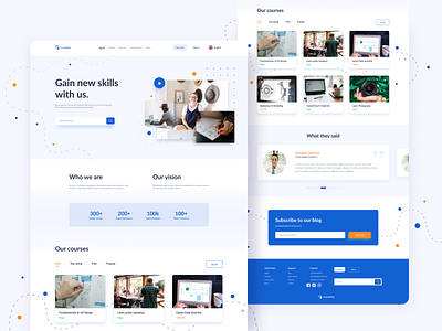 Daily UI #003 / Online Learning Courses Landing Page