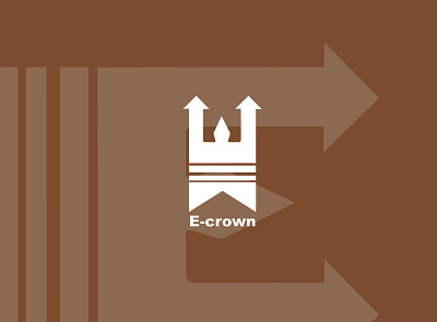 e crown branding design flat icon illustration illustrator logo minimal photography vector