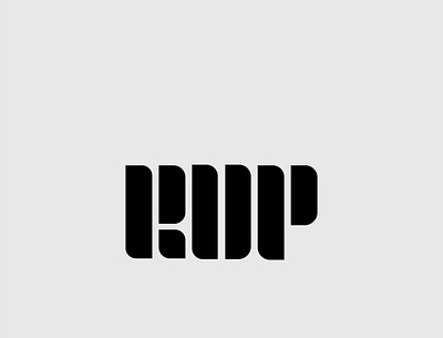RDP lettering branding design flat icon illustration illustrator lettering logo minimal vector