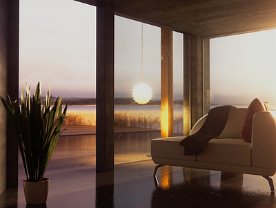 Life with a view 📷 3d art cinema 4d design interior design redshift3d